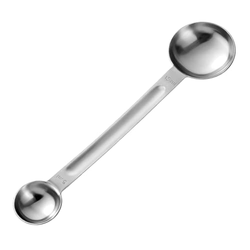 Double Sided Measuring Spoon Stainless Steel Coffee Scoop Teaspoon Measuring