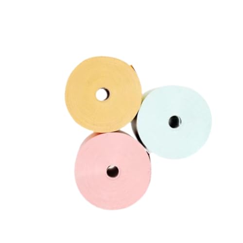 Generic Mini Printer Paper Pack for Artistic Expression, Color Thermal 3pcs