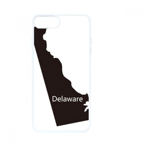 Coque iPhone SE 2 antichoc Delaware carte USA blanche
