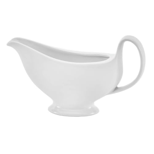 Van Well Sauciere 300 ml aus Porzellan – elegantes weißes...