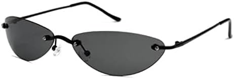 The Matrix Neo Costume Polarized Sunglasses for Men and Women Rimless Frame Driving Sun Glasses 100% UV Blocking