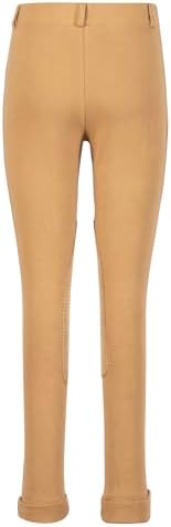 TuffRider Girl's Starter Lowrise Pull-On Jods Breech, Sand, 12 - 4
