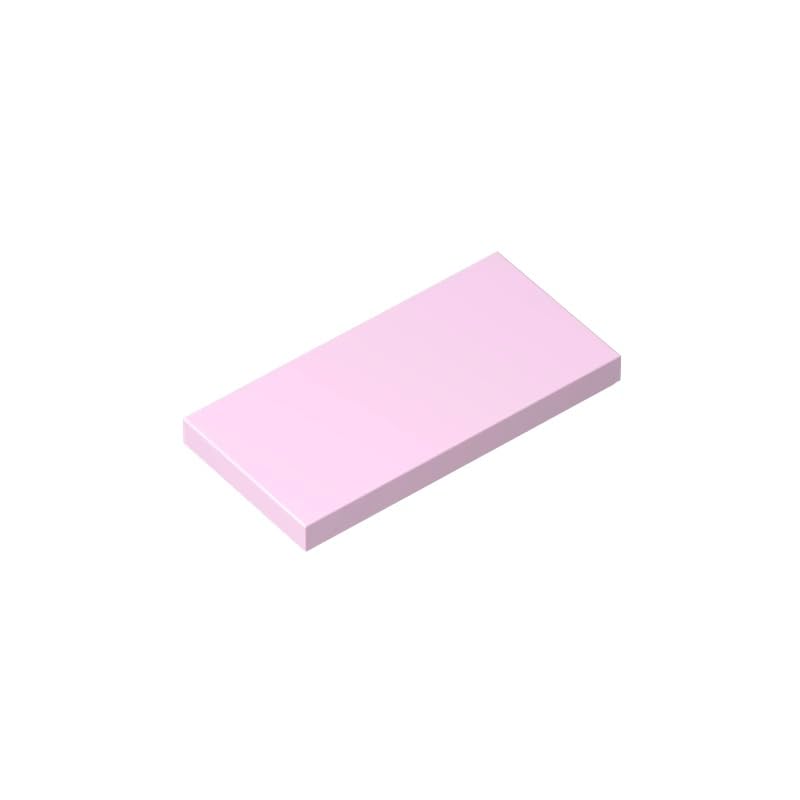 XYEIUGO Gobricks 87079 Foundation Plate Tile 2x4 with Groove 50 Pieces GDS-614 Building Blocks Color:pink purple