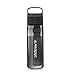LifeStraw Go Series - Borraccia con filtro acqua senza BPA per viaggi e uso quotidiano. Rimuove batteri, parassiti e microplastiche, migliora il sapore, 650ml, Nordic Noir (nero) immagine