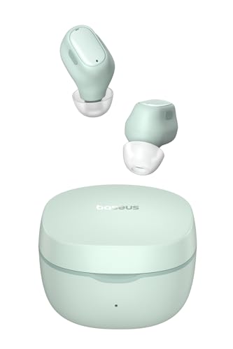 「VGP2025 コスパ大賞」Baseus Bowie WM01 ワイヤレスイヤホン Bluetooth5.3対応 イヤホン 25時間再生 専用アプリ対応 小型 軽量 片耳4g 自動ペアリング 蓋を開けて接続 マイク付き イヤーピース付属 Type-C急速