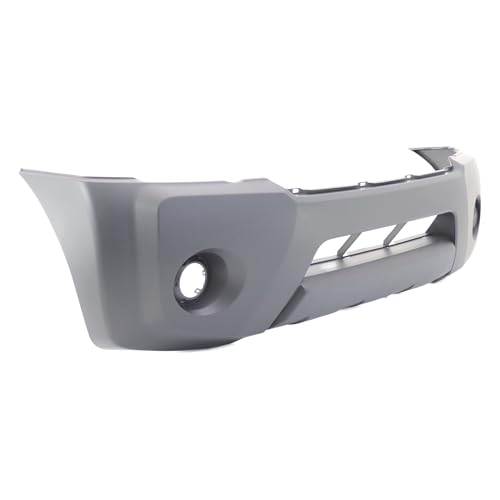 Image of FitParts Compatible with Nissan Xterra 2005-2008 Front Bumper Cover | Textured, Black, With Fog Light Holes, OEM F2022EA000, NI1000243