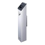 posacenere, Colonna di fuliggine a parete Contenitore verticale for mozziconi sigaretta in acciaio inossidabile Posacenere commerciale for sigarette da esterno resistente
