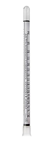 image for FastRack Name Hydrometer Alcohol 0-200 Proof and Tralle Hydrometer, Al