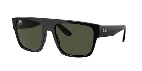 Ray-Ban RB360S Sunglasses Bundle: RB 360S DRIFTER 901/31 Drifter Black Green and Universal Anti-slip Silicone Leash