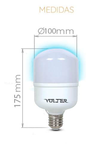 Lâmpada Led Bulbo 50w Volter Alta Potência 6500k Cor Da Luz Branco-frio 110v/220v E27
