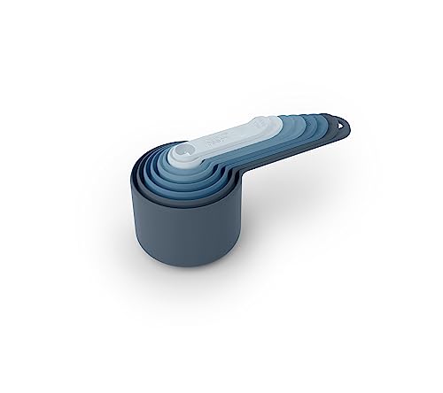 Joseph Joseph Nest - 8-Piece Space saving Measuring Cups and Spoons Set, Baking tools, Sky Blue, 24