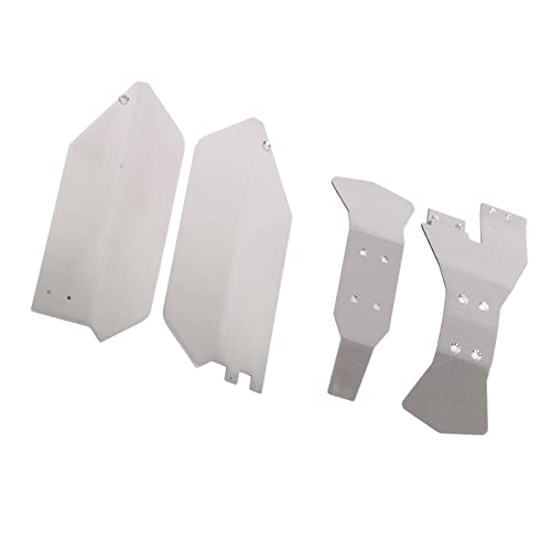 Plaque de protection en acier inoxydable anti-choc pour armure de châssis RC - 2