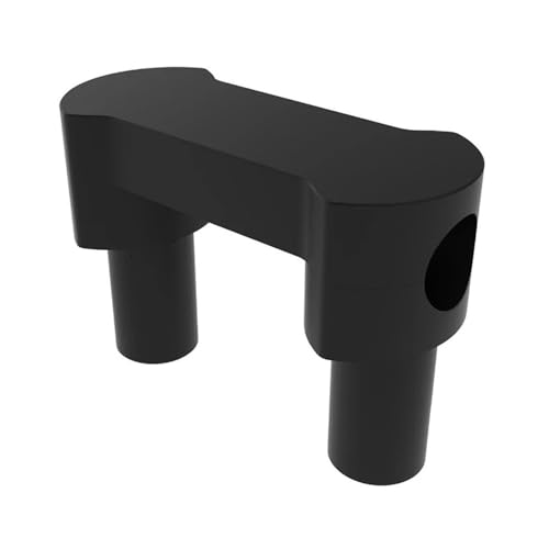 Abrazaderas elevadoras manillar 1 pulgada en negro pesado para motos custom Softail y Dyna