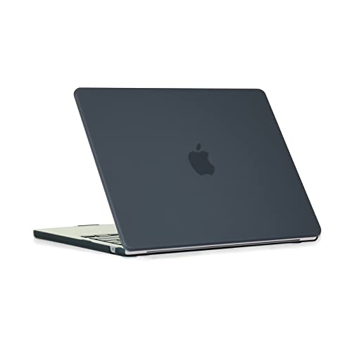 Whitegoose Para MacBook Air 13.6 Polegadas (M2) Case A2681,Capa Plástica Rígida Cas, Fosco (Preto)