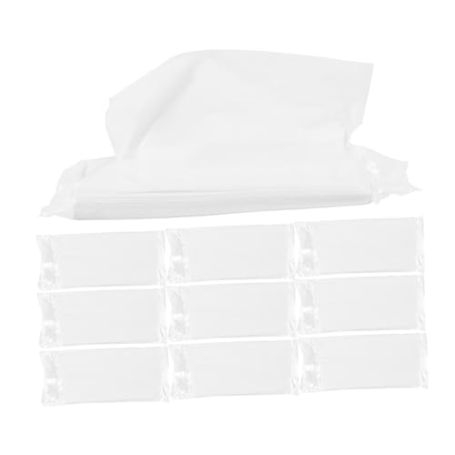 CLISPEED 10 Paquetes Paquete Papel Higiénico para Coche Toallitas Multiuso para Limpieza y Uso Personal Recarga para Portapañuelos de Visera Esenciales para Mujeres el Vehículo