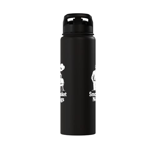 Funny USA BBQ Brisket Smoke Not Drug Pun Dad Stainless Steel Insulated Water Bottle – vue 4