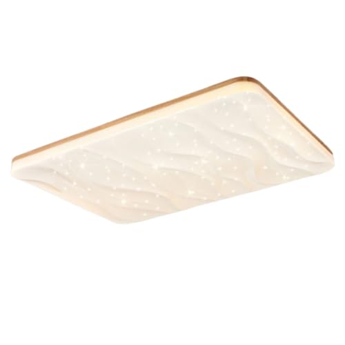Plafonnier en bois massif chêne noble luminaire LED ultra-fin chic