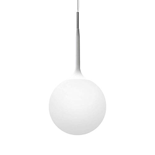 Lámpara colgante moderna blanca de cristal soplado 20cm 2