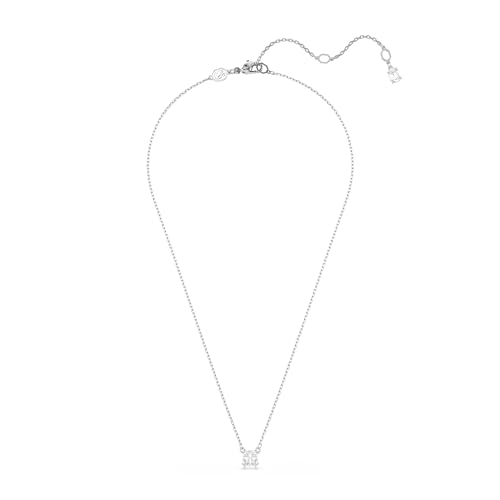 Swarovski Stilla Pendant, Square Cut, Clear, Rhodium Finished2