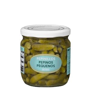 Pepinillos pequeños Hacendado Tarro 420 g (230 g escurrido) Pack 2