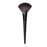 Morphe Fluffy Fan Highlighter Brush - Extra-Wide Makeup Brush with Multifunctional Tip - Cutting-Edge Synthetic Bristles for Product Pickup & Laydown - 100% Vegan - V112 (1 Count)