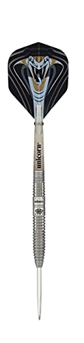 Unicorn Maestro 90% Tungsten - Jeffrey De Zwaan Steel Tip Professional Darts, Silver, 25g - Image 3