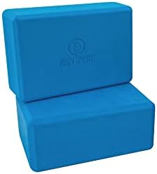 Miniatura 7 de Body Sport - Bloque de yoga de espuma de alta densidad (paquete de 2) para el hogar y el gimnasio, equipo de ejercicio para estabilidad y