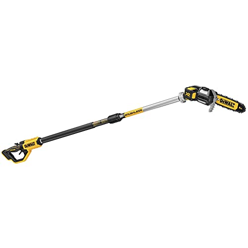 DEWALT 20V MAX* Pole Saw and Hedge Trimmer Attachment, 15-foot Reach, Brushless, Tool-Only (DCPS620B & DCPH820BH)