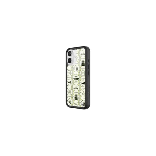 Image of Wildflower Cases - Compatible with iPhone 16 | Protective Black Bumper, 6.5ft Drop Test Certified, Women Owned Small Business | Aesthetic Green Stars Music Trendy | Collab - Gracie Abrams
