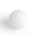 Zest Candle 2-Piece Ball Candles, 4-Inch, White Citronella