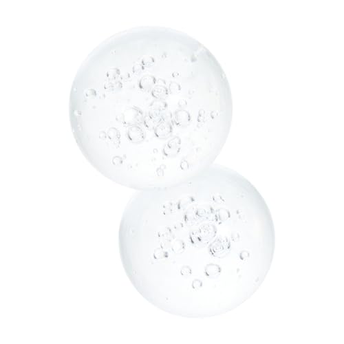 SUPVOX Boules Décoratives en Verre à Bulles pour Fontaine et Aquarium Lot de 2 Sphères de Cristal Accessoires pour Décoration Intérieure Bureau Fête et Effet Lumineux Enchanteur