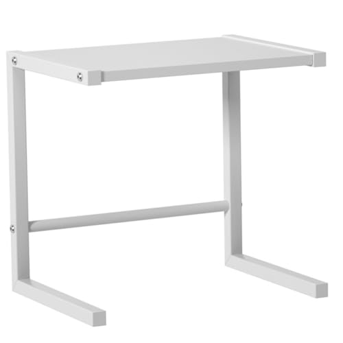 LIFKICH 小型家電対応カウンター用耐久メタル電子レンジスタンド 二段収納設計 キッチン省スペース収納ラック エアフライヤーやオーブン対