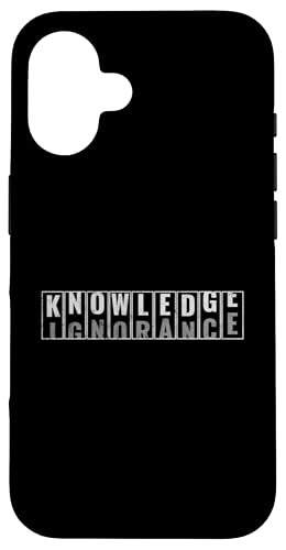 Conocimiento Ignorancia Educación Inspiradora Escuela Lectura Carcasa para iPhone 16