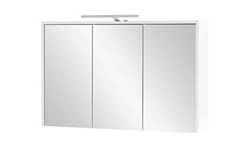 Schildmeyer Flag Spiegelschrank 149505, Holzwerkstoff, weiß, 93,5 cm