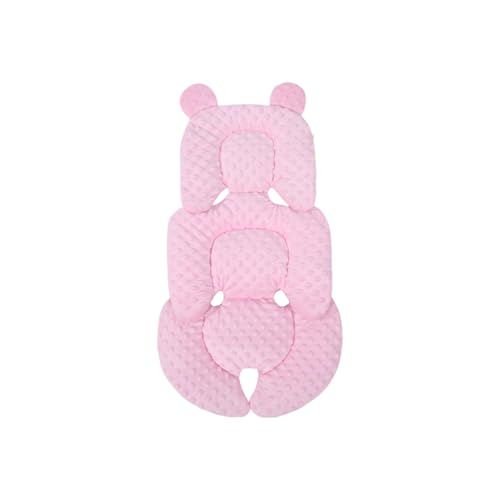 SHEKAKO Universal Baby Seat Pad, Car Seat Pad for Toddler, Infant Car Seat Insert, Reversible Car Seat Head and Body Support, Newborn Seat Cushion for Stroller, Baby Swing, Bouncer, Rocker (Pink, B)