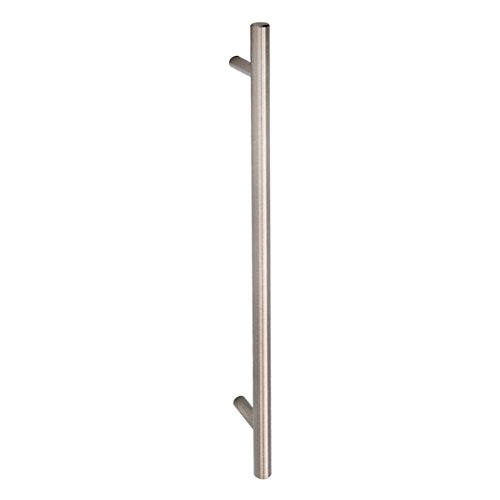 Amazon Basics Euro Bar Cabinet Handle (3/8-Inch Diameter), 11.19-Inch Length (8.82-Inch Hole Center), Satin Nickel, 10-Pack #TOP2
