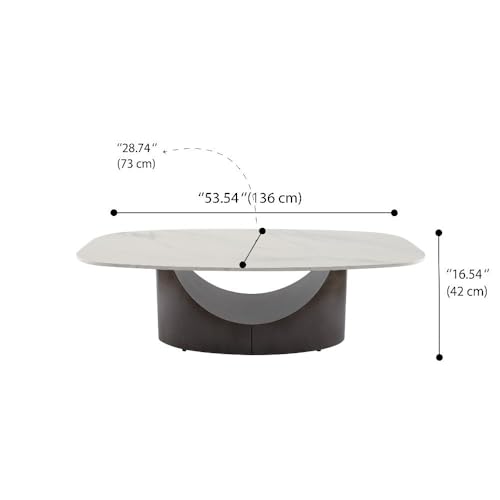 Image of Wakefit Center Table | 1 Yr Warranty | Coffee Table for Living Room Wooden, Tea Table for Living Room Wooden, Sofa Table, Free Installation from Brand, Modern Multi-Functional & Wobble-Free(Colmbian)