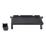Mensola superiore salvaspazio per lettore DVD e console, staffa di montaggio regolabile in ABS nero per TV a schermo piatto da 13 pollici di larghezza