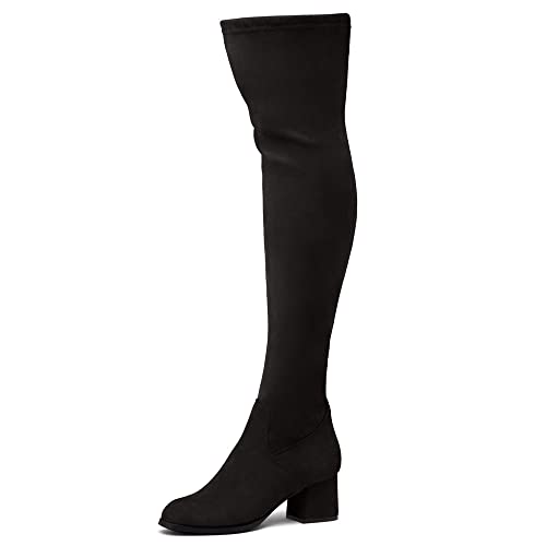 tight over the knee boots for skinny legs
