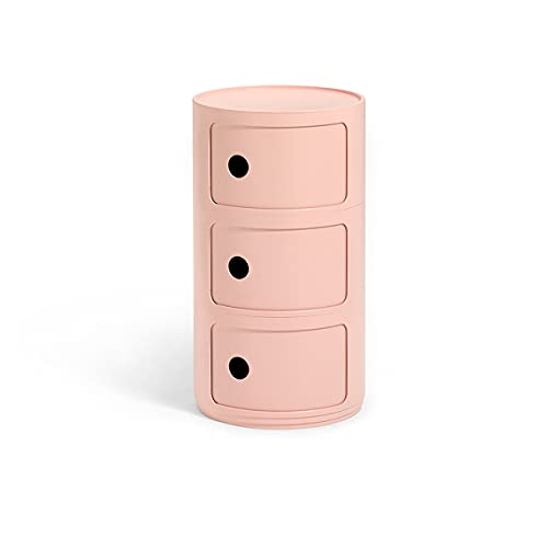 Kartell Componibili Bio, Mobile Contenitore 3 Elementi, Rosa