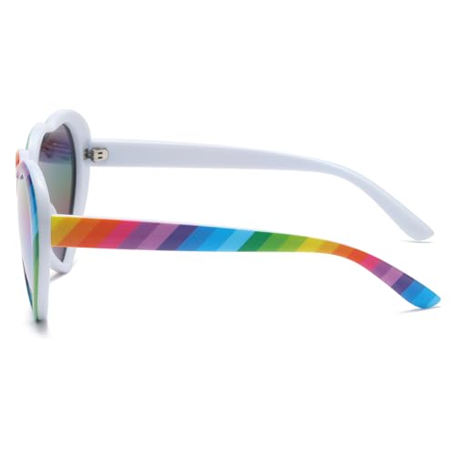 Kids Polarized Heart Sunglasses for Girls Age 2-9 Fashion Lovely Heart Shaped Frame Sun Glasses3