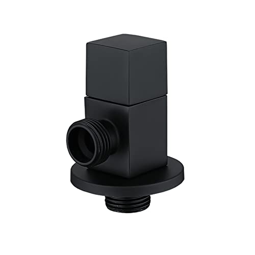 Grifo de agua fría y caliente en latón macizo negro para sistemas de fontanería modernos 2