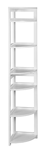 Regency Flip Flop Corner Folding Bookcase, 67-Inch, White #TOP25