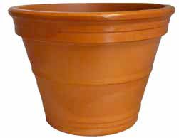 Generico Vaso in Terracotta Diametro 50 cm, Altezza 34 cm - Fioriera in Cotto Made in Italy