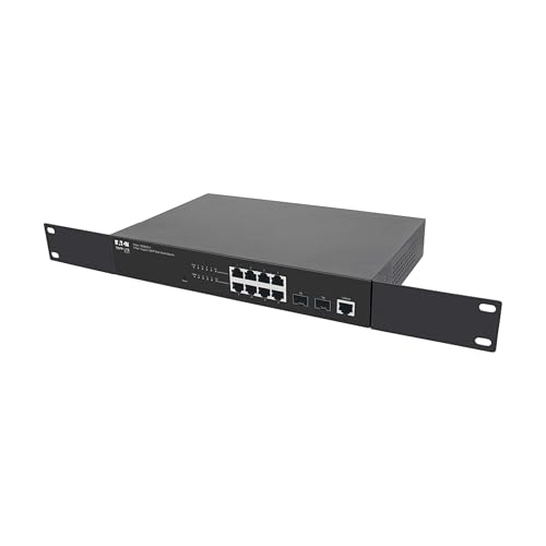 Image of Eaton Tripp Lite Series 8‑Port Gigabit Managed Switch with 2 SFP Ports, Easy Smart Web‑Managed Layer 2 Network Ethernet Splitter, 1 Gbps, 1U Rack Mount or Desktop, 3‑Year Warranty (NGS8C2‑1)