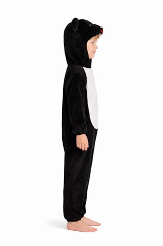 Image of Raj Costume Animal Fancy Dress Costume for Boys & Girls | Hooded Full Body Wildlife Zoo Animal Jumpsuit | Soft Costume for School Function, Fancy Dress, Halloween, Birthday, Cosplay & Role Play