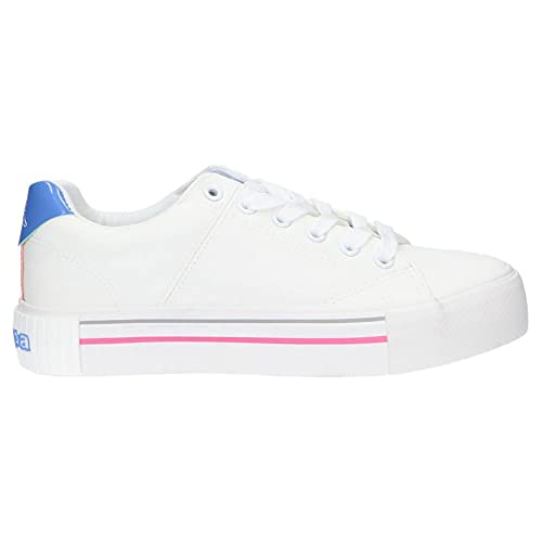 Kappa Herren Tudy Lace Sneaker, Blanc Violet Rose, 39 EU
