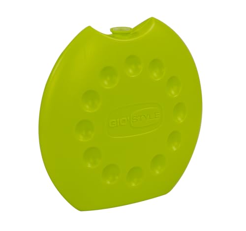 GIO'STYLE GioStyle Mattonella Ghiaccio Space Ice | 400 ml | Verde | Made in Italy | Ideale per Frigo e Contenitori Termici | Igienica e Sicura