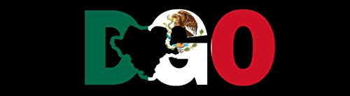 Edward & Co DGO Sticker Durango Decal Mexico Letters Car Truck Window Laptop Map Vinyl Bumper Estado Wall (Durango, 3.6 x 9 in)