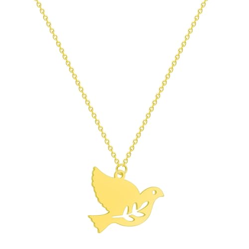 Collier de colombe en or pour fille et femme, un accessoire raffiné pour sublimer votre style